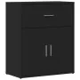 Aparador de madera de ingeniería negro 60x31x70 cm by , Sideboards - Ref: Foro24-840465, Price: 80,48 €, Discount: -5%%