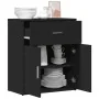 Aparador de madera de ingeniería negro 60x31x70 cm by , Sideboards - Ref: Foro24-840465, Price: 80,48 €, Discount: -5%%