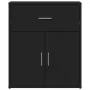 Aparador de madera de ingeniería negro 60x31x70 cm by , Sideboards - Ref: Foro24-840465, Price: 80,48 €, Discount: -5%%