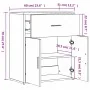 Aparador de madera de ingeniería negro 60x31x70 cm by , Sideboards - Ref: Foro24-840465, Price: 80,48 €, Discount: -5%%