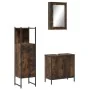 Set de muebles baño 3 pzas madera contrachapada roble ahumado by , Bathroom furniture - Ref: Foro24-3214822, Price: 159,85 €,...
