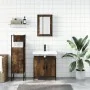 Set de muebles baño 3 pzas madera contrachapada roble ahumado by , Bathroom furniture - Ref: Foro24-3214822, Price: 159,85 €,...