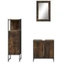 Set de muebles baño 3 pzas madera contrachapada roble ahumado by , Bathroom furniture - Ref: Foro24-3214822, Price: 159,85 €,...