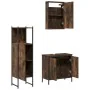 Set de muebles baño 3 pzas madera contrachapada roble ahumado by , Bathroom furniture - Ref: Foro24-3214822, Price: 159,85 €,...