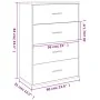Aparador de madera de ingeniería roble ahumado 60x31x84 cm | Foro24.es | Tu tienda online para hogar, jardín y más Foro24.es