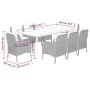 Set comedor de jardín 9 pzas cojines ratán sintético gris claro von , Gartensets - Ref: Foro24-3212003, Preis: 1,00 €, Rabatt...