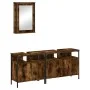 Set de muebles baño 3 pzas madera contrachapada roble ahumado von , Badezimmermöbel - Ref: Foro24-3214787, Preis: 140,15 €, R...