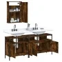 Set de muebles baño 3 pzas madera contrachapada roble ahumado von , Badezimmermöbel - Ref: Foro24-3214787, Preis: 140,15 €, R...