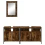 Set de muebles baño 3 pzas madera contrachapada roble ahumado von , Badezimmermöbel - Ref: Foro24-3214787, Preis: 140,15 €, R...