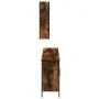 Set de muebles baño 3 pzas madera contrachapada roble ahumado de , Muebles de baño - Ref: Foro24-3214732, Precio: 182,33 €, D...