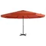 Sombrilla de jardín con palo de aluminio 500 cm terracota by , Umbrellas - Ref: Foro24-44477, Price: 255,24 €, Discount: -5%%