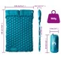 Colchón de camping autoinflable con almohadas 2 personas azul von , Schlafmatten - Ref: Foro24-4007101, Preis: 72,87 €, Rabat...