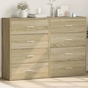 Aparadores 2 uds madera de ingeniería roble Sonoma 60x31x84 cm by , Sideboards - Ref: Foro24-3276583, Price: 171,19 €, Discou...