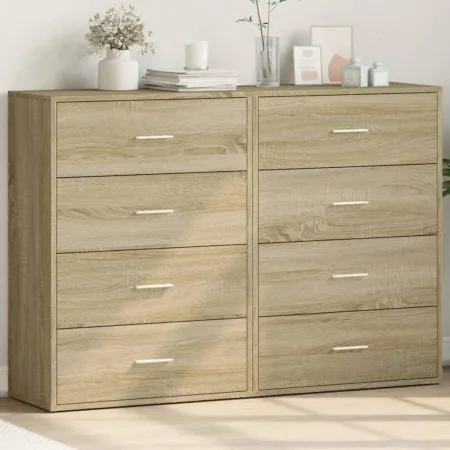 Aparadores 2 uds madera de ingeniería roble Sonoma 60x31x84 cm by , Sideboards - Ref: Foro24-3276583, Price: 171,19 €, Discou...