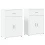 Aparadores 2 uds madera de ingeniería blanco 60x30x84 cm by , Sideboards - Ref: Foro24-3276595, Price: 165,00 €, Discount: -5%%
