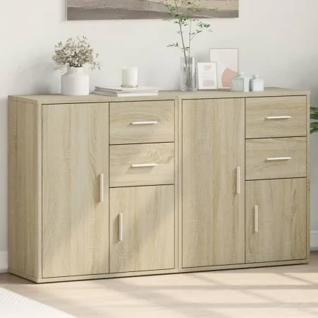 Aparador de madera de ingeniería 2 uds roble Sonoma 60x31x70 cm | Foro24.es | Tu tienda online para hogar, jardín y más Foro24.es