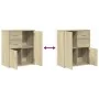 Aparador de madera de ingeniería 2 uds roble Sonoma 60x31x70 cm | Foro24.es | Tu tienda online para hogar, jardín y más Foro24.es