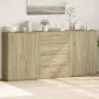 Aparadores 3 uds madera de ingeniería roble Sonoma 60x31x84 cm by , Sideboards - Ref: Foro24-3276576, Price: 223,43 €, Discou...
