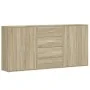 Aparadores 3 uds madera de ingeniería roble Sonoma 60x31x84 cm by , Sideboards - Ref: Foro24-3276576, Price: 223,43 €, Discou...