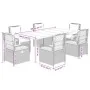 Set comedor de jardín 7 pzas con cojines ratán sintético beige by , Garden sets - Ref: Foro24-3263011, Price: 824,59 €, Disco...