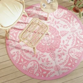 Alfombra de exterior ARAKIL rosa Ø160 cm PP