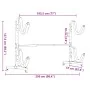 Soporte para 2 kayaks acero 250x57x127,5 cm | Foro24.es | Tu tienda online para hogar, jardín y más Foro24.es