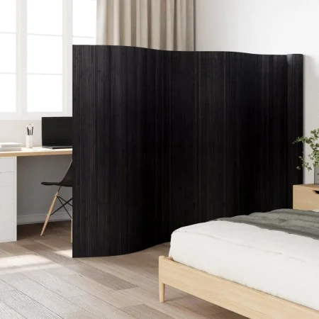 Biombo divisor de bambú negro 165x800 cm de , Divisores de ambientes - Ref: Foro24-377011, Precio: 161,45 €, Descuento: -5%%