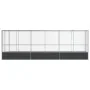 Pajarera con extensión de acero color plateado 626,5x107x212 cm von , Füße und Vogelkäfige - Ref: Foro24-3214268, Preis: 693,...