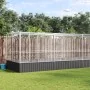 Pajarera con extensión de acero color plateado 1039x207x212 cm by , Feet and bird cages - Ref: Foro24-3214275, Price: 1,00 €,...