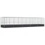 Pajarera con extensión de acero color plateado 1039x207x212 cm by , Feet and bird cages - Ref: Foro24-3214275, Price: 1,00 €,...