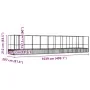 Pajarera con extensión de acero color plateado 1039x207x212 cm by , Feet and bird cages - Ref: Foro24-3214275, Price: 1,00 €,...