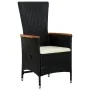 Set de comedor jardín 11 pzas con cojines ratán sintético negro by , Garden sets - Ref: Foro24-3277530, Price: 1,00 €, Discou...
