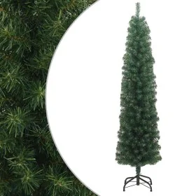 Árbol de Navidad artificial delgado y soporte PVC verde 180 cm de , Arboles de navidad - Ref: Foro24-320950, Precio: 31,59 €,...