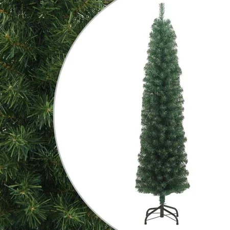 Árbol de Navidad artificial delgado y soporte PVC verde 180 cm de , Arboles de navidad - Ref: Foro24-320950, Precio: 31,59 €,...