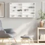 Vitrina de madera ingeniería blanca 100x15x58 cm by , Shelves and shelves - Ref: Foro24-847926, Price: 63,11 €, Discount: -5%%