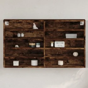 Vitrina de madera de ingeniería roble ahumado