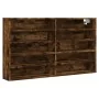 Vitrina de madera de ingeniería roble ahumado 100x15x58 cm de , Estantes y estanterías - Ref: Foro24-847930, Precio: 47,88 €,...