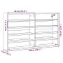 Vitrina de madera de ingeniería roble ahumado 100x15x58 cm de , Estantes y estanterías - Ref: Foro24-847930, Precio: 47,88 €,...