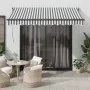 Toldo retráctil aluminio y tela gris antracita y blanco 3x2,5 m von , Markisen - Ref: Foro24-3216108, Preis: 200,98 €, Rabatt...