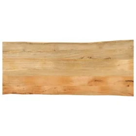 Tablero de mesa borde natural madera maciza mango