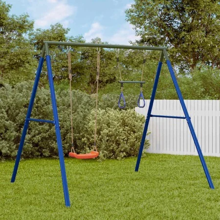Juego de columpios de exterior con columpio y trapecio by , Swings and play structures - Ref: Foro24-3283586, Price: 138,18 €...