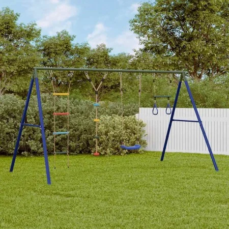 Set de columpios, trapecio, escalera y cuerda de discos by , Swings and play structures - Ref: Foro24-3283614, Price: 181,81 ...