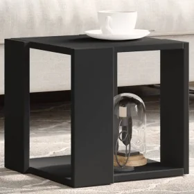 Mesa de centro madera de ingeniería negra 32x32x30 cm de , Mesas de centro - Ref: Foro24-848144, Precio: 29,37 €, Descuento: ...