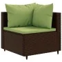 Set muebles de jardín 7 piezas y cojines ratán sintético marrón von , Gartensets - Ref: Foro24-3308182, Preis: 545,72 €, Raba...