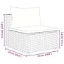 Set muebles de jardín 6 piezas y cojines ratán sintético negro von , Gartensets - Ref: Foro24-3308244, Preis: 384,18 €, Rabat...