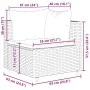 Set de muebles de jardín y cojines 7 pzas ratán sintético negro by , Garden sets - Ref: Foro24-3308116, Price: 514,83 €, Disc...