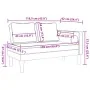 Sofá diván con cojines terciopelo rosa von , Tagesbetten - Ref: Foro24-4007574, Preis: 163,82 €, Rabatt: -5%%