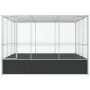 Pajarera de acero color plateado 311x307x212 cm von , Füße und Vogelkäfige - Ref: Foro24-172586, Preis: 572,15 €, Rabatt: -5%%