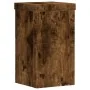 Soportes de plantas 2 uds madera roble ahumado 10x10x18 cm by , Pot stands - Ref: Foro24-852883, Price: 19,80 €, Discount: -5%%
