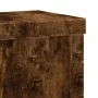 Soportes de plantas 2 uds madera roble ahumado 10x10x18 cm by , Pot stands - Ref: Foro24-852883, Price: 19,80 €, Discount: -5%%